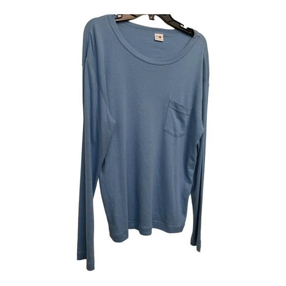 Nn07 light blue Arnold long sleeve pocket tshirt - Picture 5 of 10